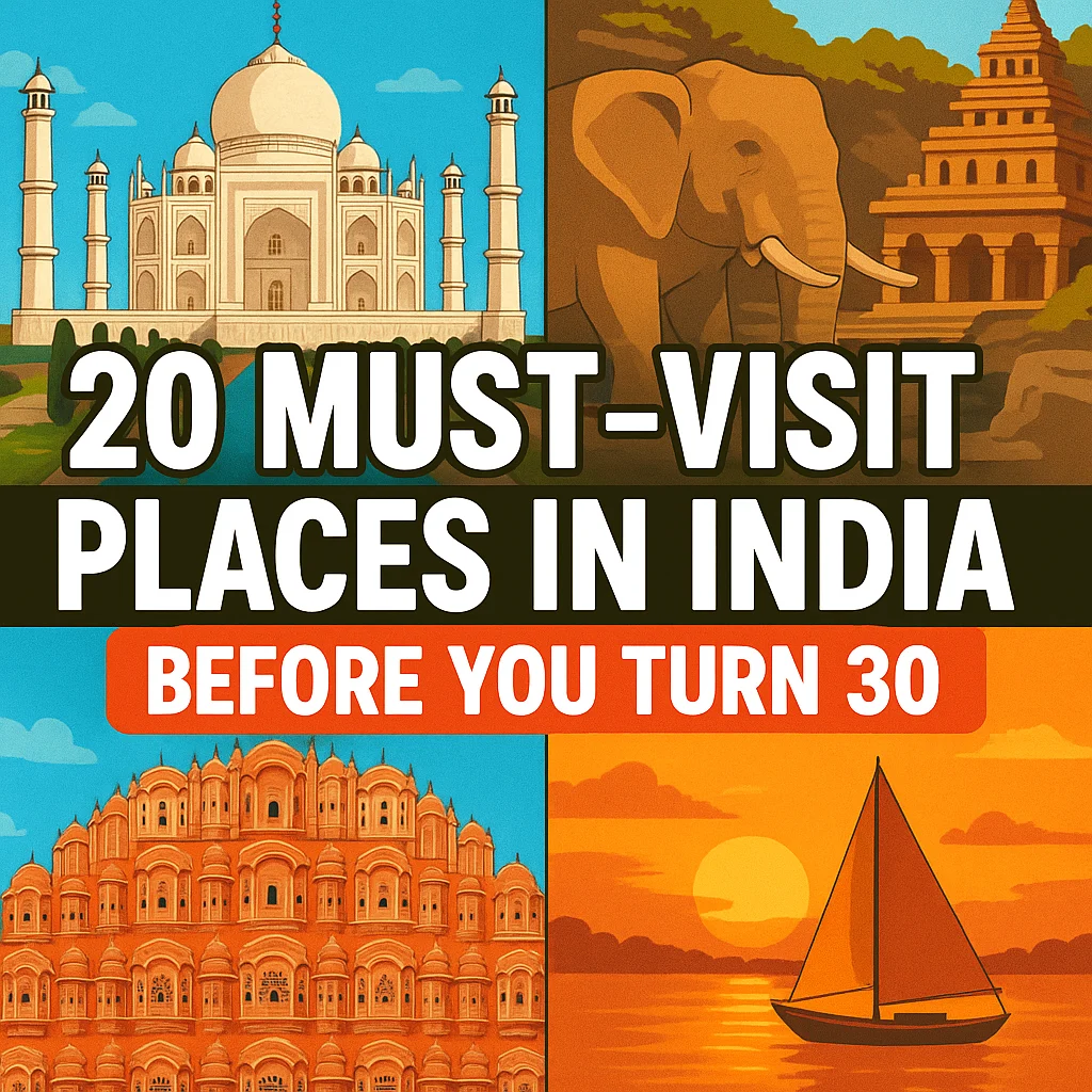 20 Must-Visit Places in India Before You Turn 30